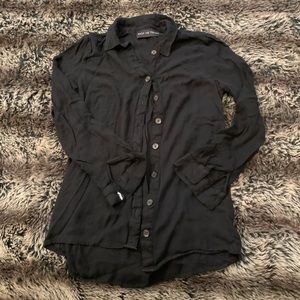 Women’s Black Button Down